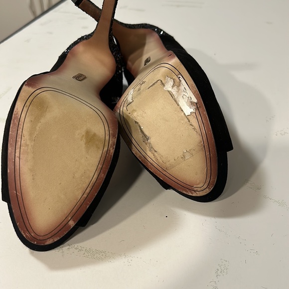 BOUTIQUE 9 SUEDE. PEEP TOE PUMPS SHOE SIZE 9..5 - Picture 8 of 12